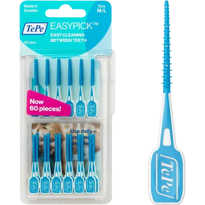 TePe EasyPick Interdental Brushes Blue M/L Pack of 60