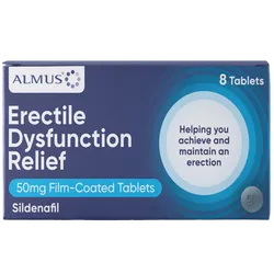 Almus Erectile Dysfunction Relief 50mg Tablets Pack of 8