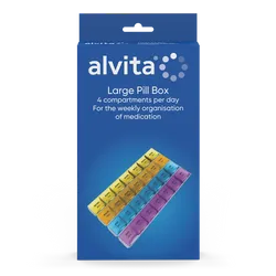 Alvita 4 Daily Compartments 7 Day Pill Box