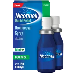 Nicotinell Rapid Relief Mint 1mg Nicotine Mouth Spray Duo