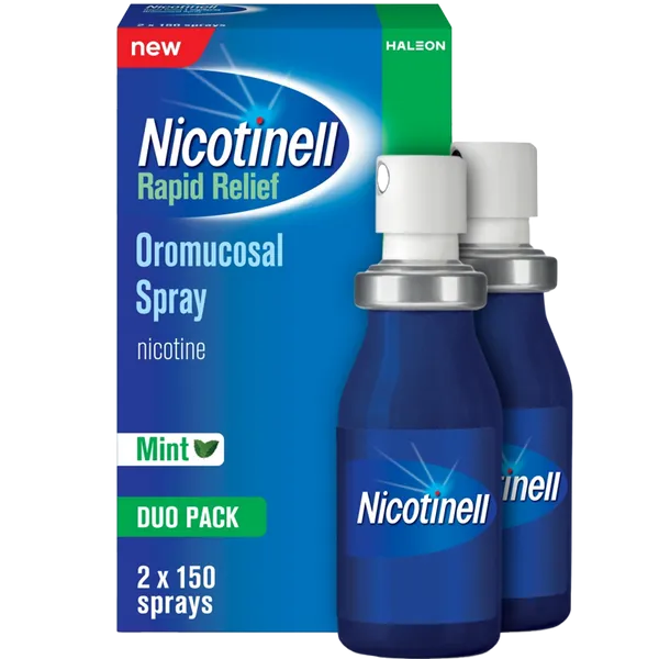 Nicotinell Rapid Relief Mint 1mg Nicotine Mouth Spray Duo