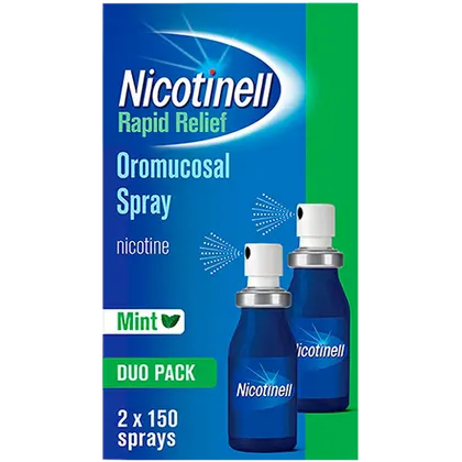 Nicotinell Rapid Relief Mint 1mg Nicotine Mouth Spray Duo