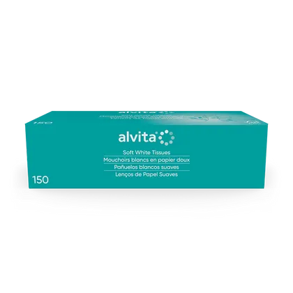 Alvita Soft White Tissues Pack of 150