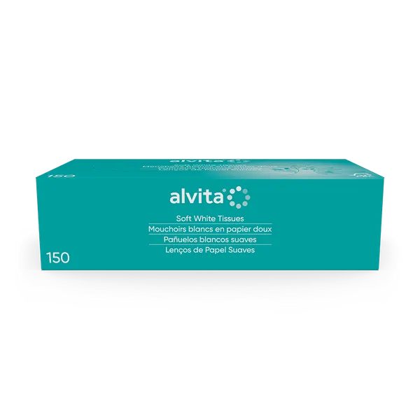 Alvita Soft White Tissues Pack of 150