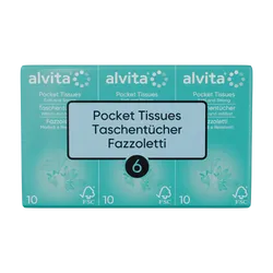 Alvita Pocket Tissues Pack of 10 x 6