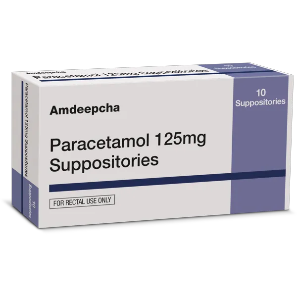 Paracetamol 125mg Suppositories Pack of 10