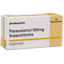 Paracetamol 500mg Suppositories Pack of 10