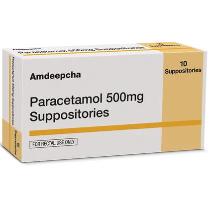 Paracetamol 500mg Suppositories Pack of 10