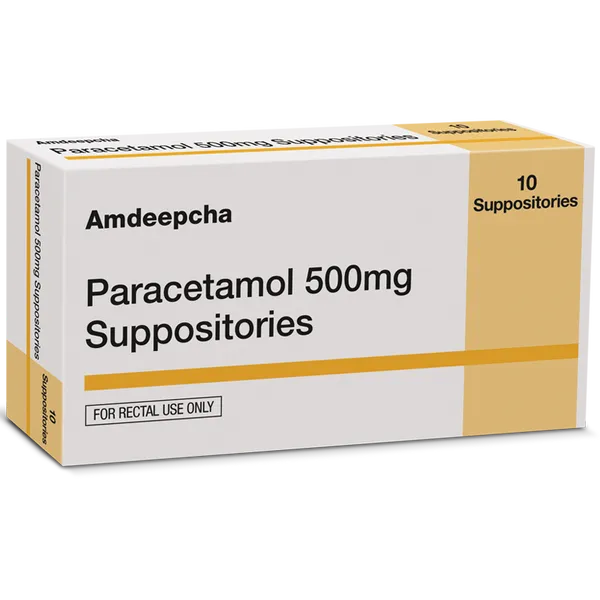 Paracetamol 500mg Suppositories Pack of 10