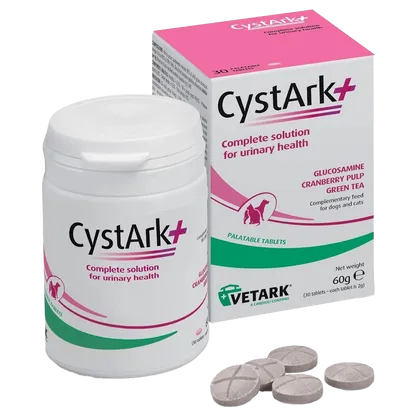 CystArk+ Urinary Health Supplement Tablets for Dogs and Cats Pack of 30