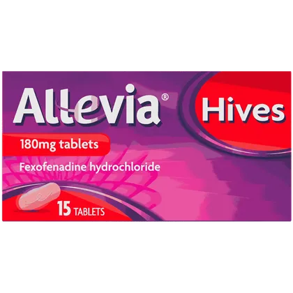 Allevia Hives Fexofenadine 180mg Tablets Pack of 15