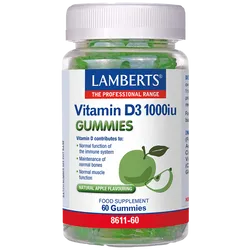 Lamberts Vitamin D3 1000iu Gummies Pack of 60