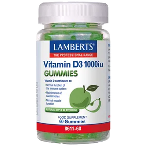 Lamberts Vitamin D3 1000iu Gummies Pack of 60