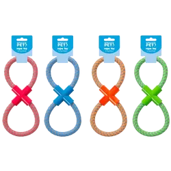 World of Pets Figure 8 Dog Rope Toy