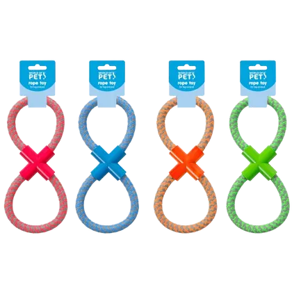 World of Pets Figure 8 Dog Rope Toy