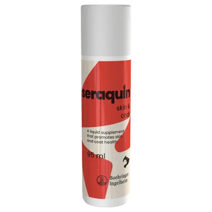 Seraquin Skin & Coat Liquid Supplement for Dogs & Cats Pump Dispenser 95ml