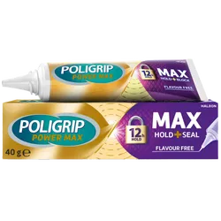 Poligrip Max Hold and Seal Denture Adhesive Cream 40g