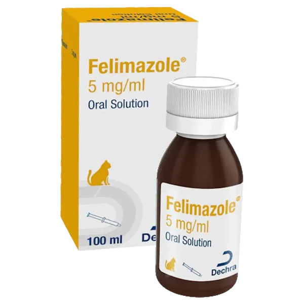 Felimazole 5mg/ml Oral Solution for Cats 100ml