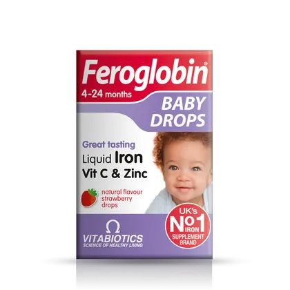 Vitabiotics Feroglobin Baby Drops Strawberry Flavour 30ml
