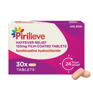 Box of 30 Pirileve tablets front view