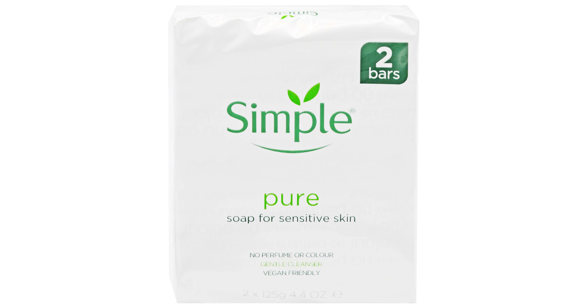 Simple Pure Bath Soap 100g Pack of 2