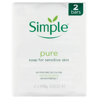 Simple Pure Bath Soap 100g Pack of 2