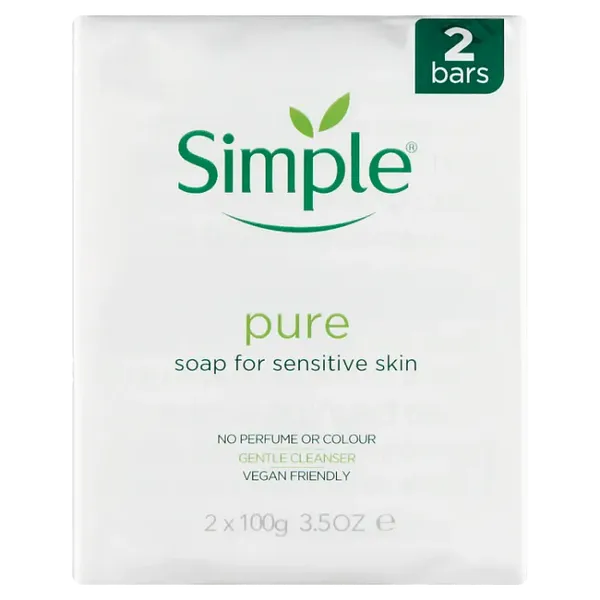 Simple Pure Bath Soap 100g Pack of 2