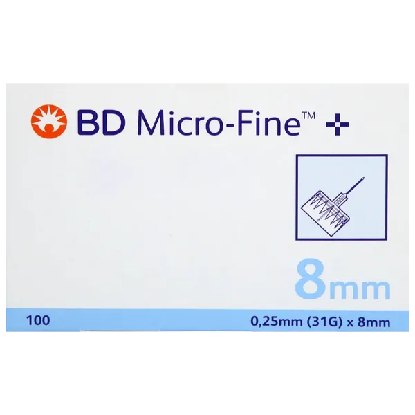 BD Micro-Fine Plus Pen Needles 31G 8mm Pack of 100