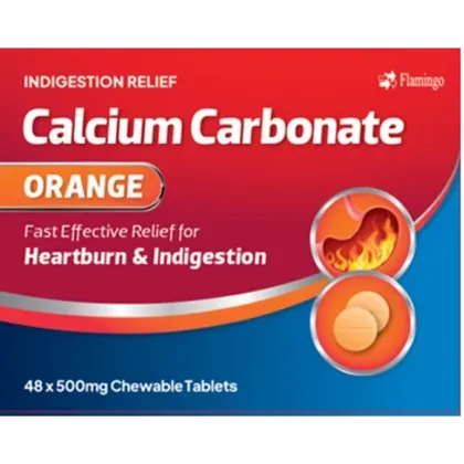 Heartburn & Indigestion Relief Orange Tablets Pack of 48