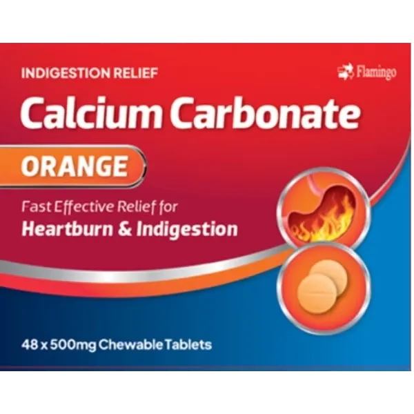 Heartburn & Indigestion Relief Orange Tablets Pack of 48