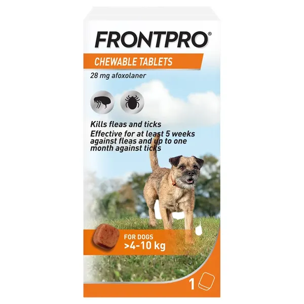 Frontpro Chewable Tablets for Medium Dogs 4 – 10kg Pack of 1