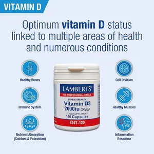 Lamberts Vitamin D3 2000iu Capsules Pack of 120