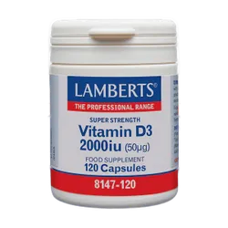 Lamberts Vitamin D3 2000iu Capsules Pack of 120