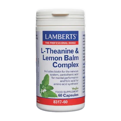 Lamberts L-Theanine & Lemon Balm Complex Capsules Pack of 60
