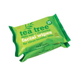 Tea Tree Cleansing Wipes Twin Pack of 25 (50 Wipes)
