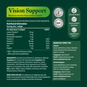 Eyetamins Vision Support Softgels Pack of 30