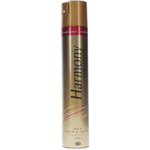 Harmony Gold Max Hold & Shine Hairspray 400ml