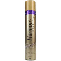 Harmony Gold Extra Firm Hold & Shine Hairspray 400ml