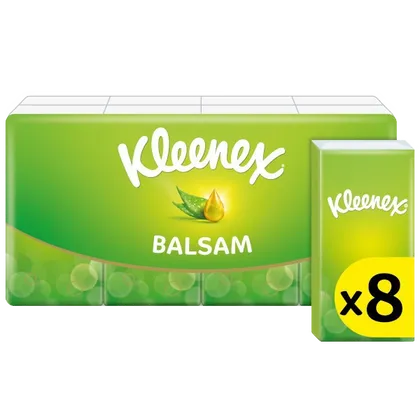 Kleenex Balsam Pocket Pack Tissues Pack of 8