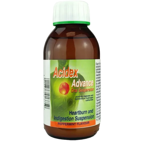 Acidex Advance Oral Suspension Peppermint 250ml