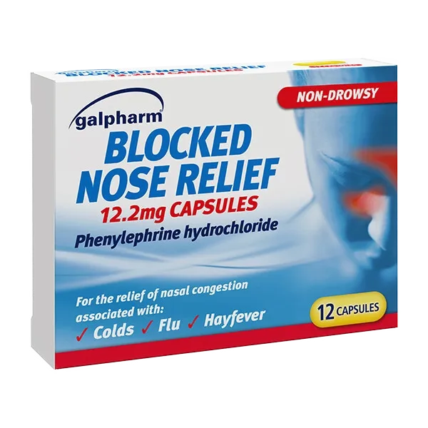 Blocked Nose Relief Capsules Pack of 12