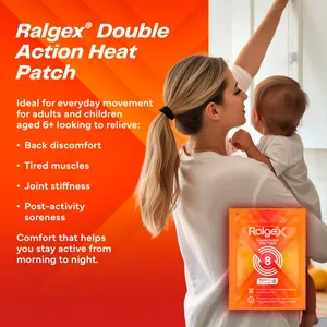 Ralgex Double Action Heat Patch Pack of 4