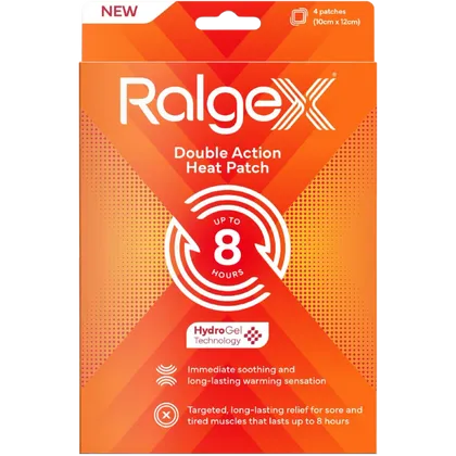 Ralgex Double Action Heat Patch Pack of 4