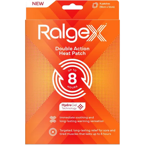Ralgex Double Action Heat Patch Pack of 4