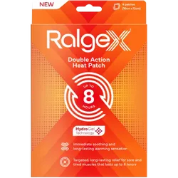Ralgex Double Action Heat Patch Pack of 4
