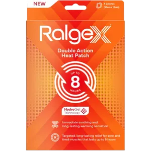 Ralgex Double Action Heat Patch Pack of 4