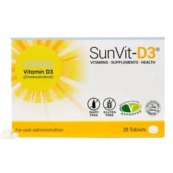 SunVit-D3 Vitamin D3 Tablets 2000iu Pack of 28