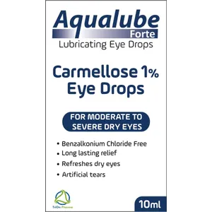 Aqualube Forte Carmellose 1% Lubricating Eye Drops 10ml