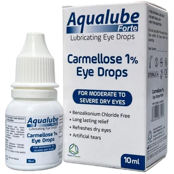 Aqualube Forte Carmellose 1% Lubricating Eye Drops 10ml