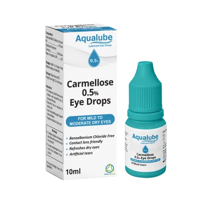 Aqualube Carmellose 0.5% Lubricating Eye Drops 10ml
